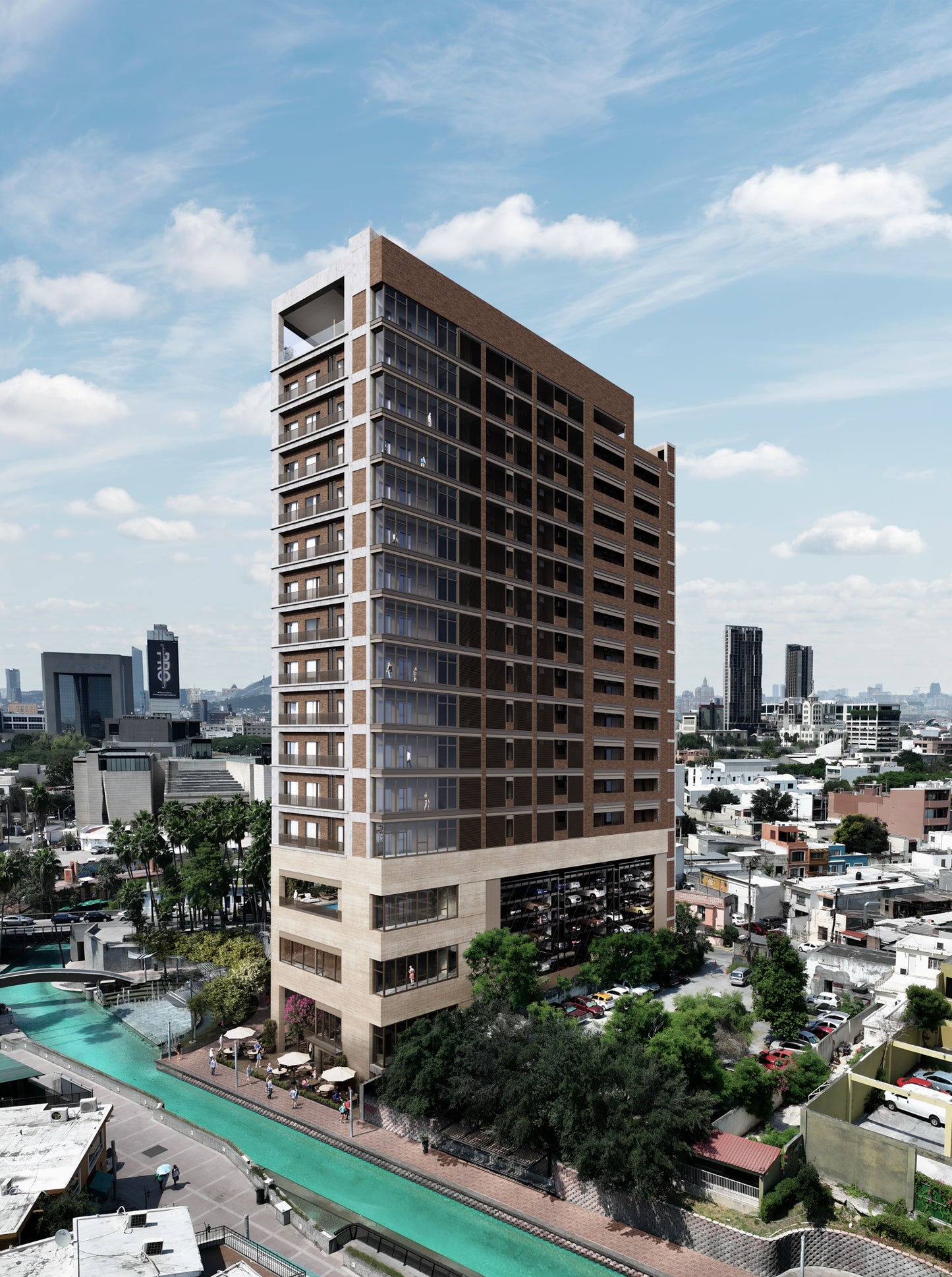Barrio Santa Lucía, Downtown